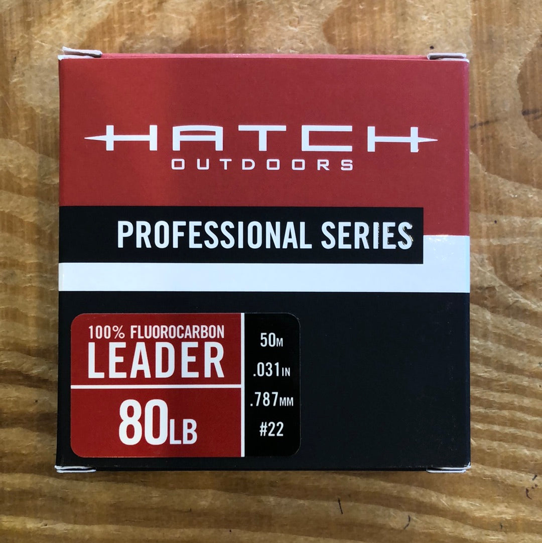 Hatch Professional Saltwater Series Fluorocarbon Leader, Leader Materials, Fly Lines